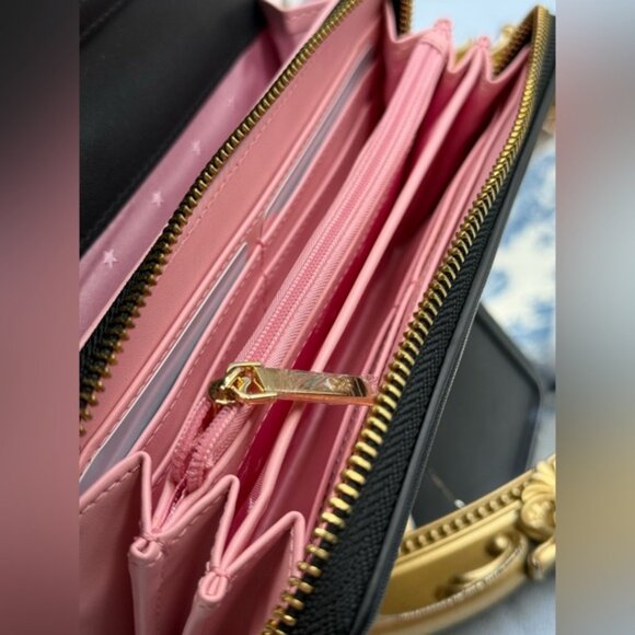 🆕 CHIARA FERRAGNI 🧿 NIB Studded Eyelike Motif Wallet on Chain Link - Black - Picture 13 of 15